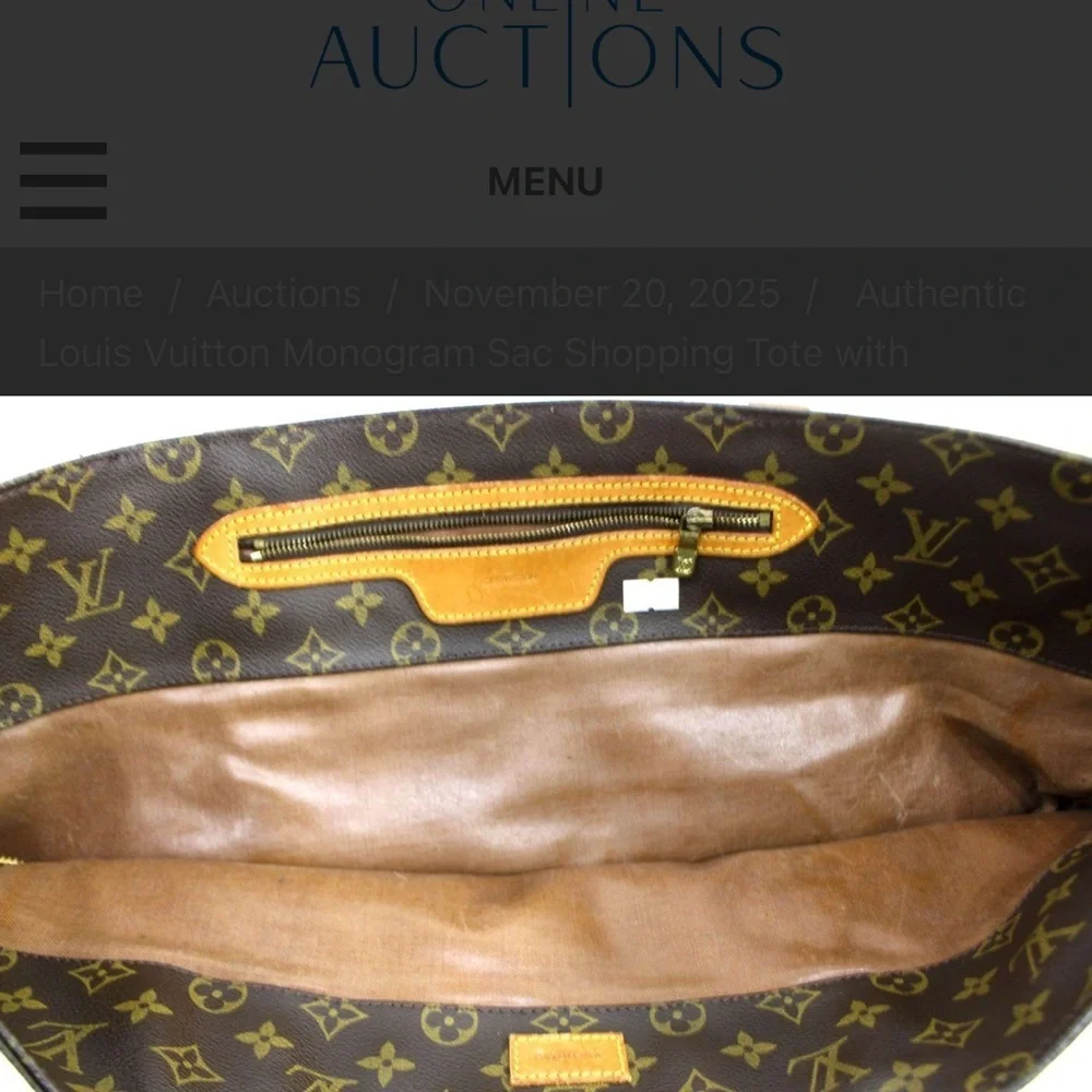 Louis Vuitton Monogram Sac with Brown and Tan Accents